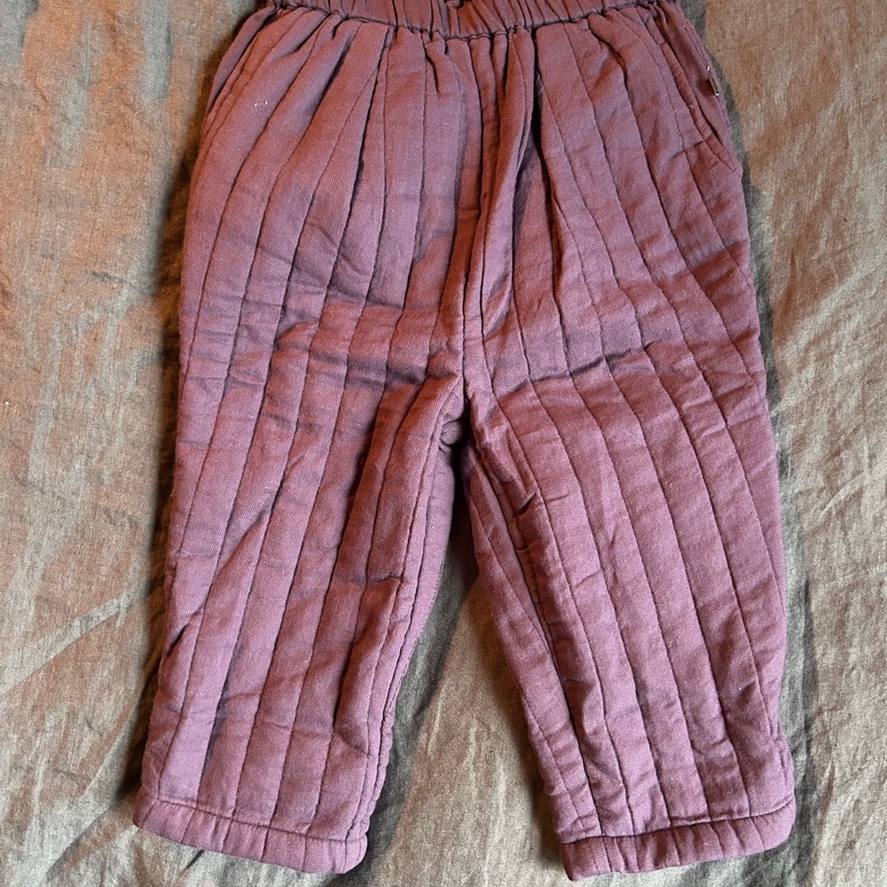 Oeuf Purple  Quilted Pants